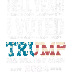 Trump 2024 I Voted Trump Flag Maga Patriot Party, 4Th