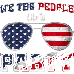 Funny 4th Of July Sunglasses We The People Like To Party
